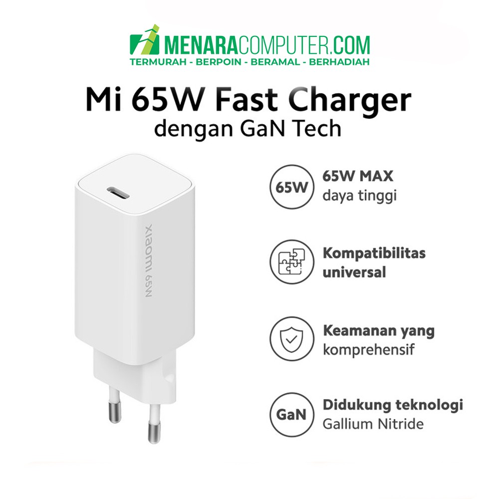 Mi 65W Fast Charger With GaN Tech